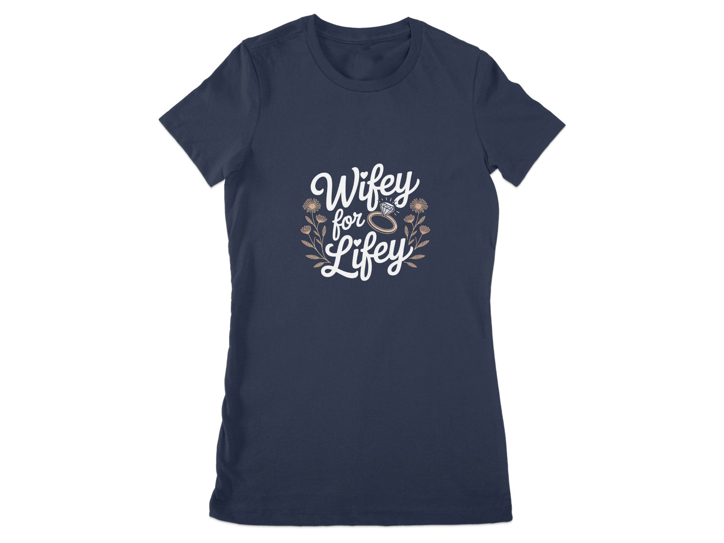 Wifey for Lifey Floral Graphic Women's T-Shirt Product