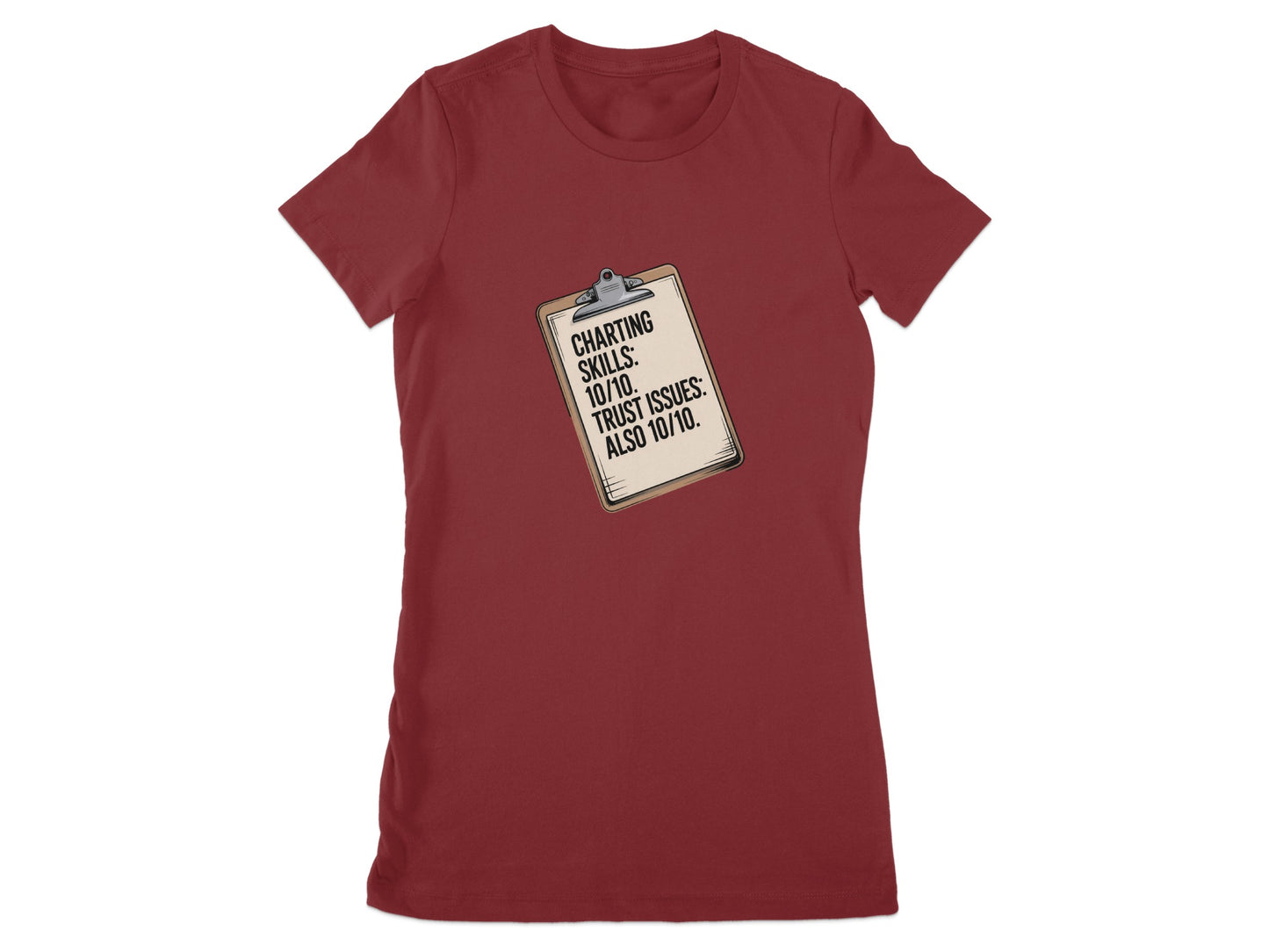 Charting Skills Trust Issues Funny Shirt product type