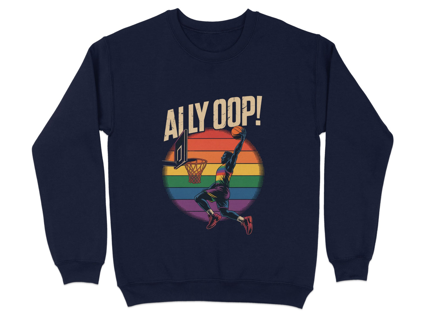 Retro Dunking Basketball Player Hoodie product