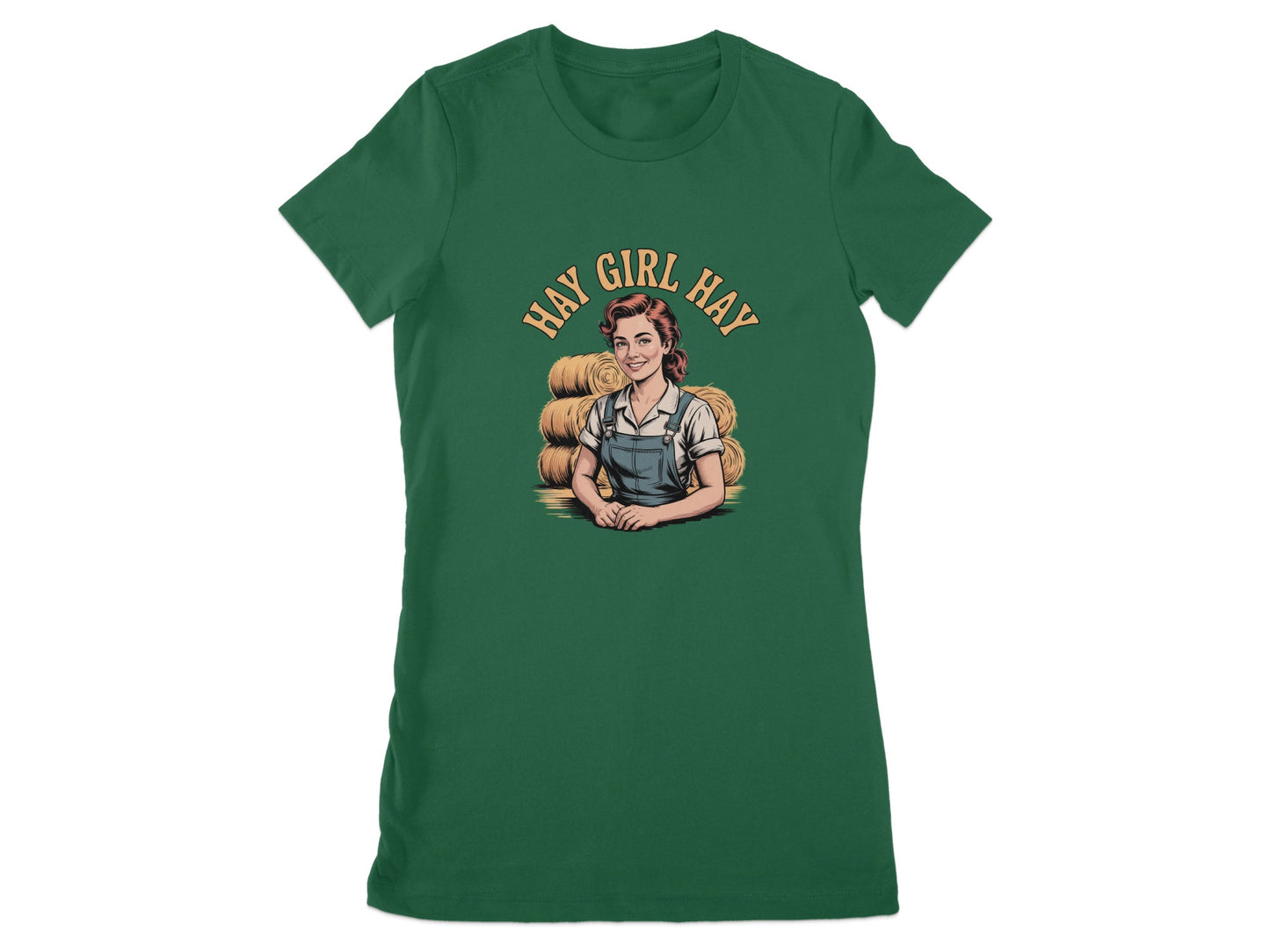 Hay Girl Hay Green Short Sleeve T-Shirt product