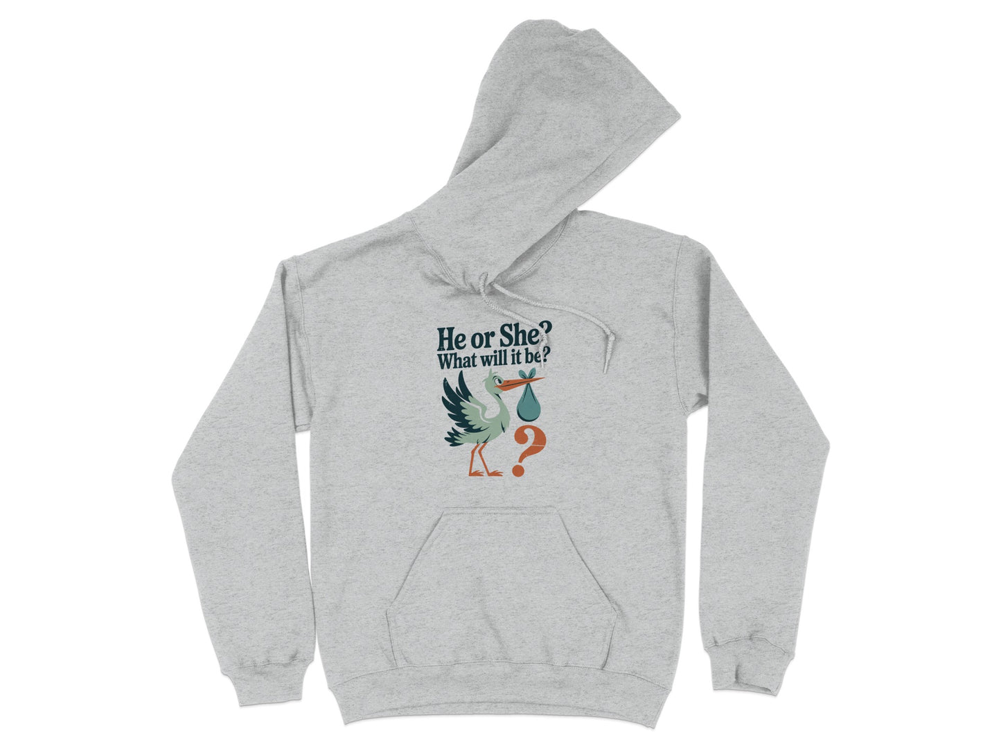 He or She What Will It Be Funny Hoodie product
