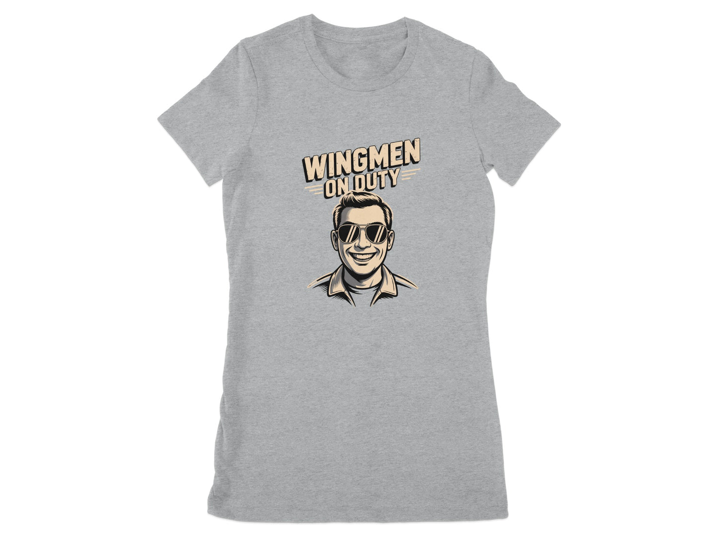 Wingmen On Duty with Cool Sunglasses Graphic t-shirt
