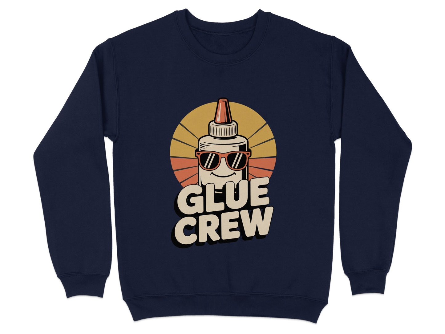 Retro Style Glue Crew Cartoon Sweatshirt product