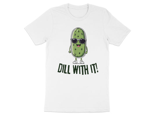 Funny Dill With It Cool Pickle Character T-Shirt product type