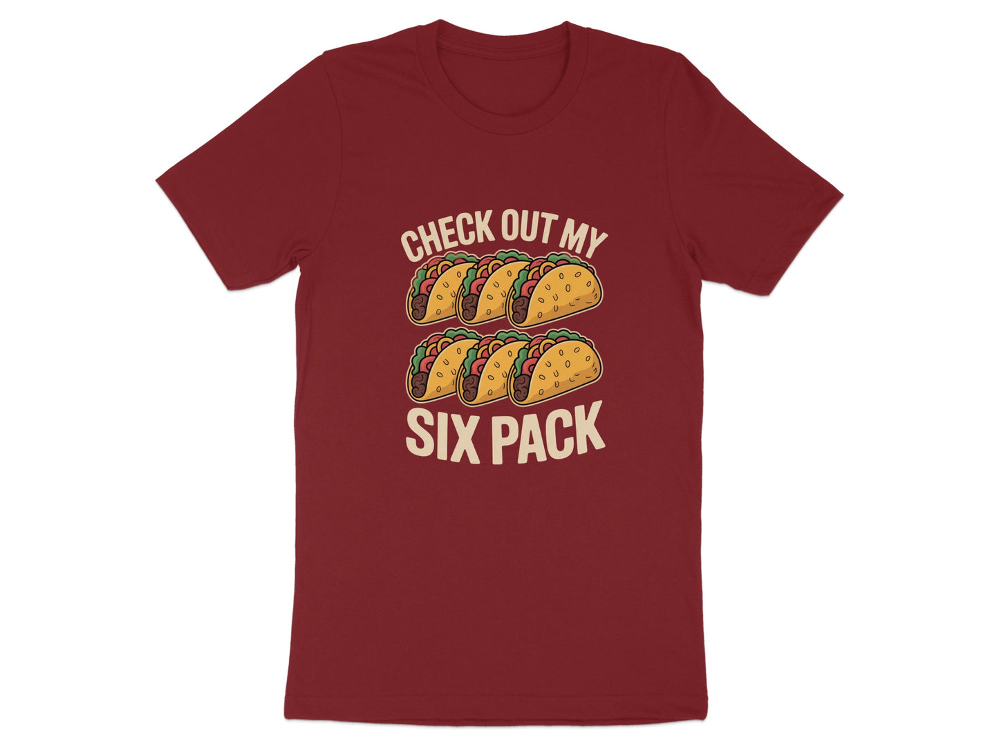 Check Out My Six Pack Taco Graphic T-shirt product
