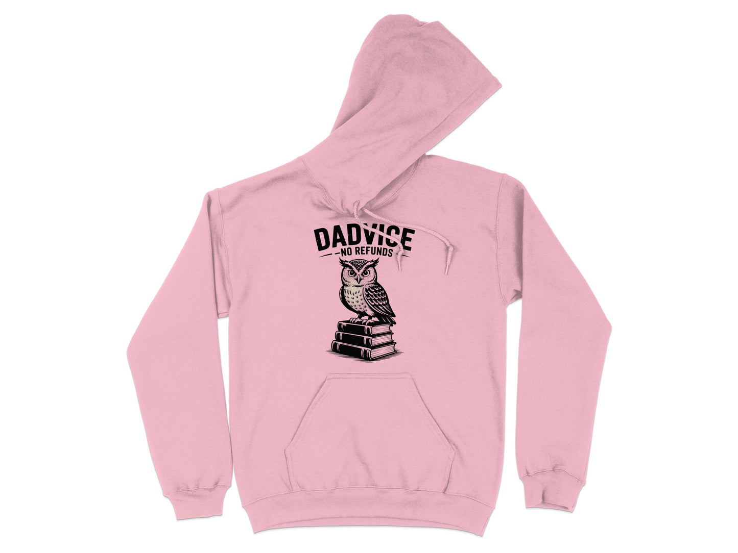 Dadvice No Refunds Owl Design Pink Hoodie product