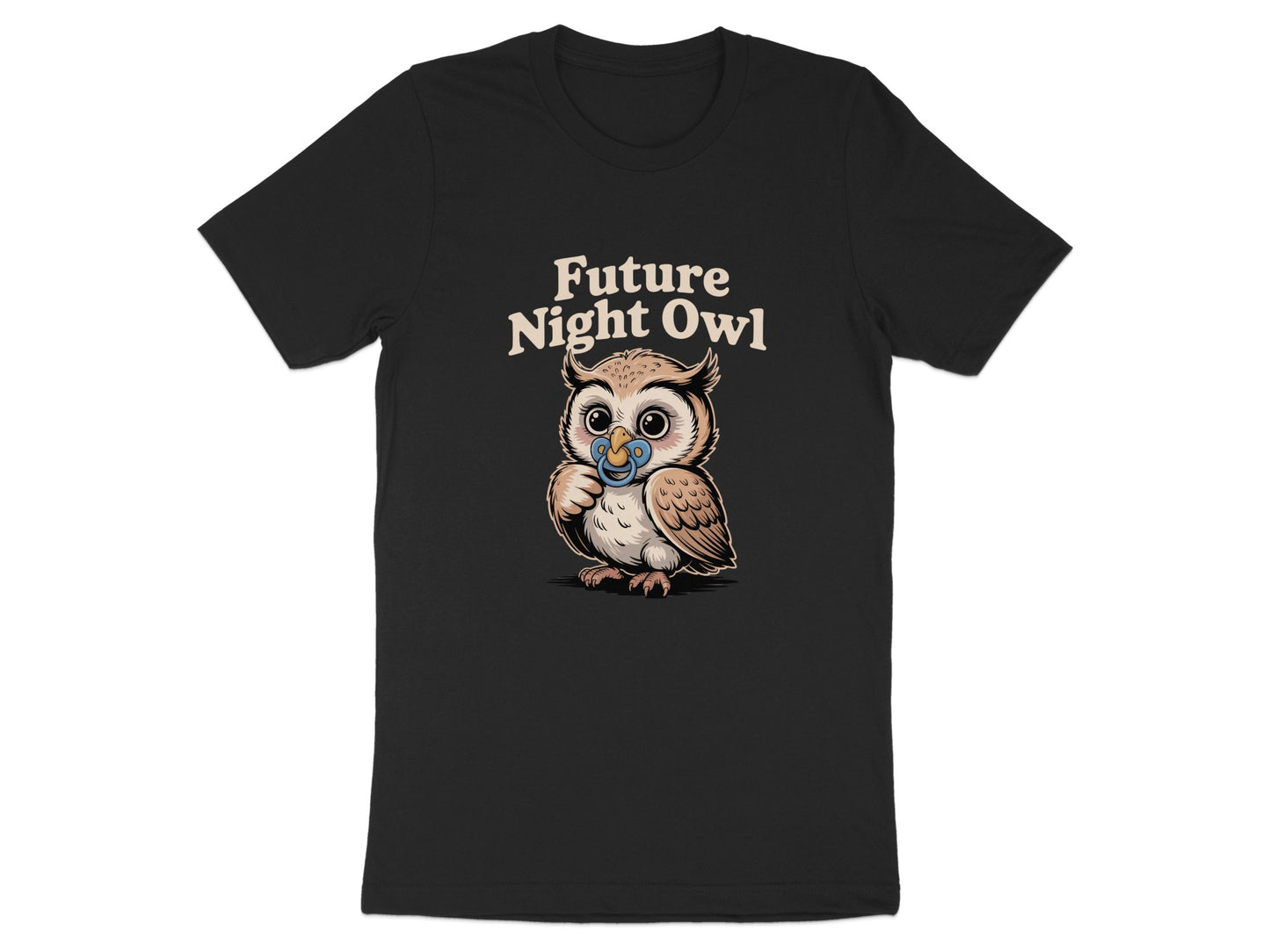 Future Night Owl Cute Owl Printed T-shirt product type