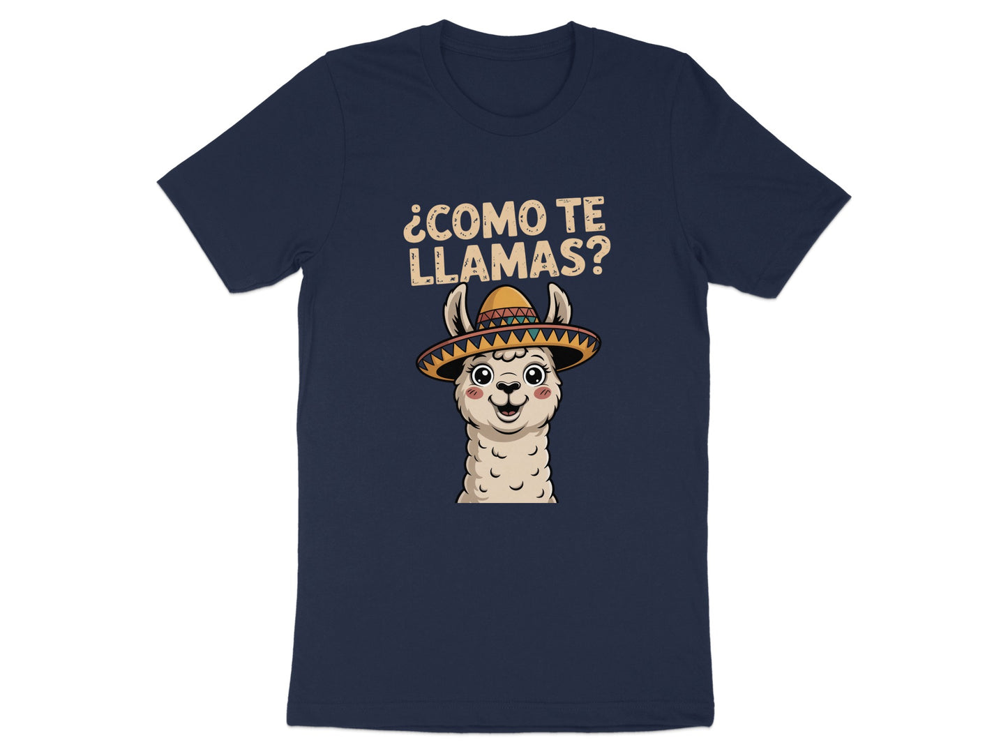 ¿Cómo Te Llamas Alpaca Hat Graphic T-Shirt product type
