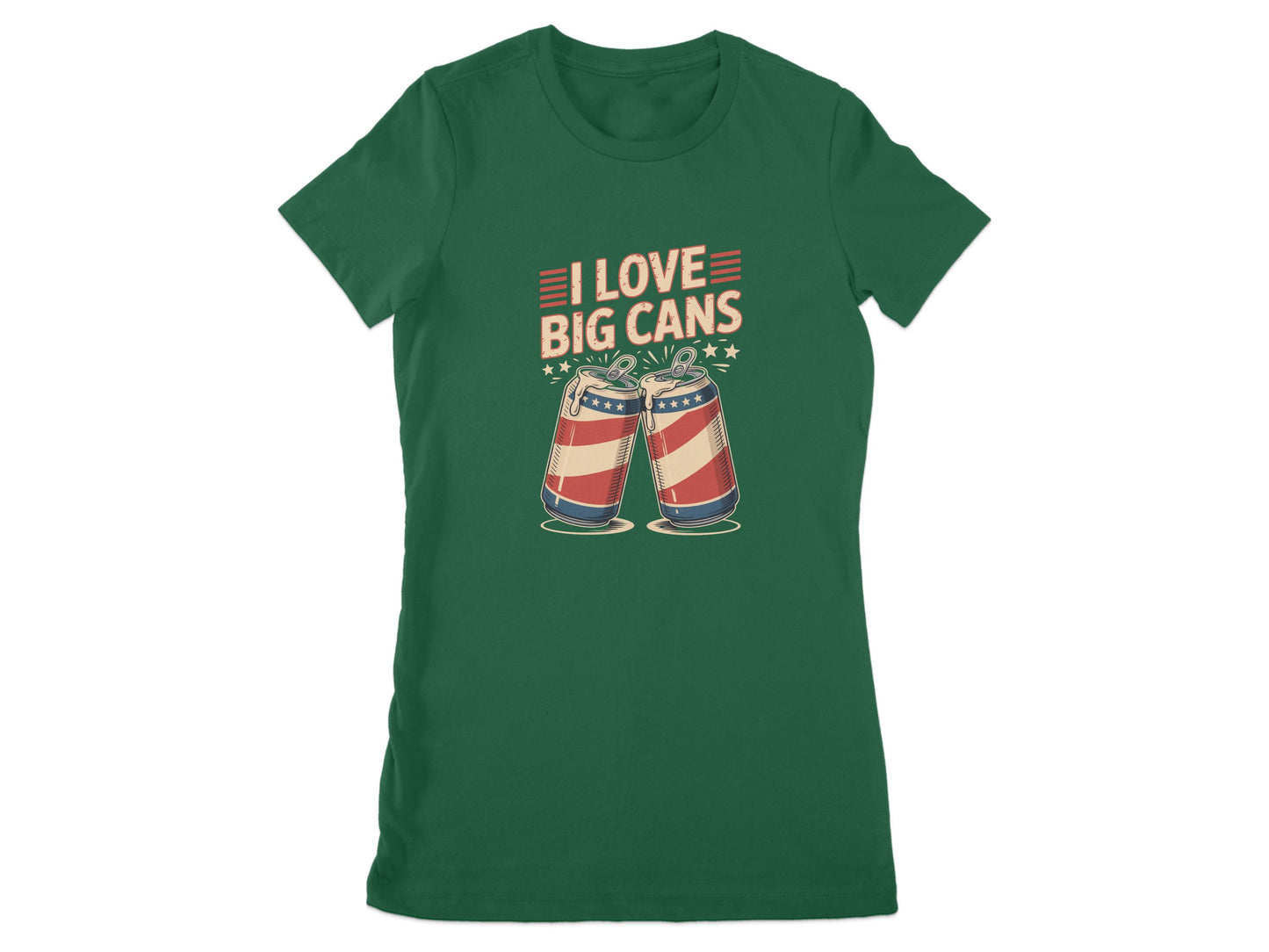 I Love Big Cans Graphic T-Shirt Funny Novelty product