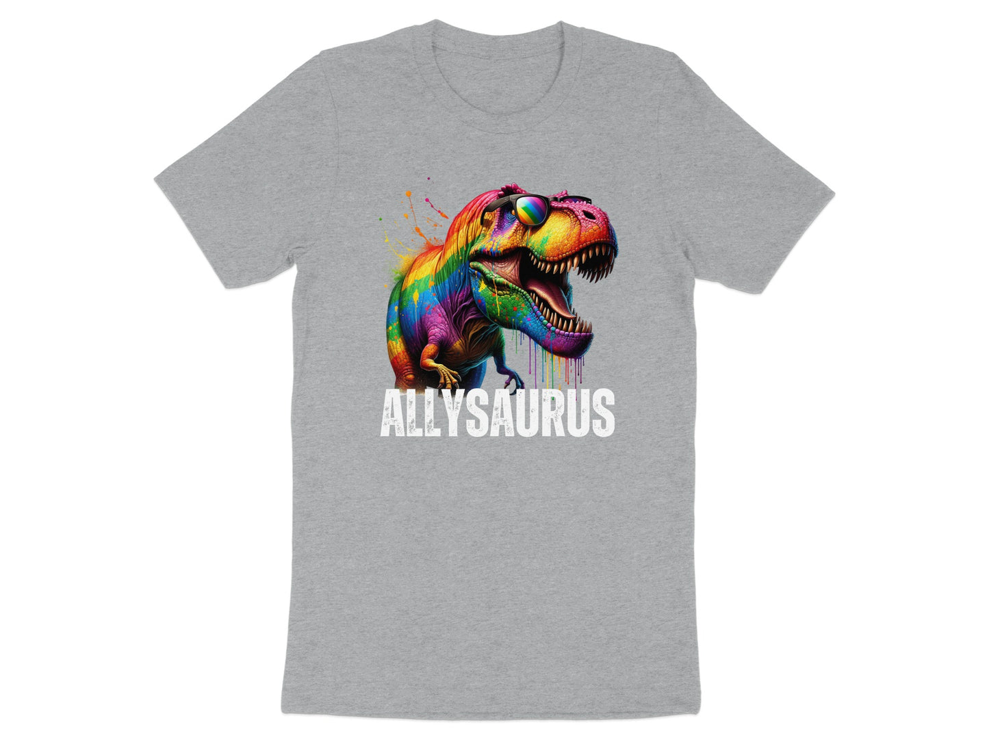 Colorful Dinosaur Graphic Allysaurus T-Shirt product type