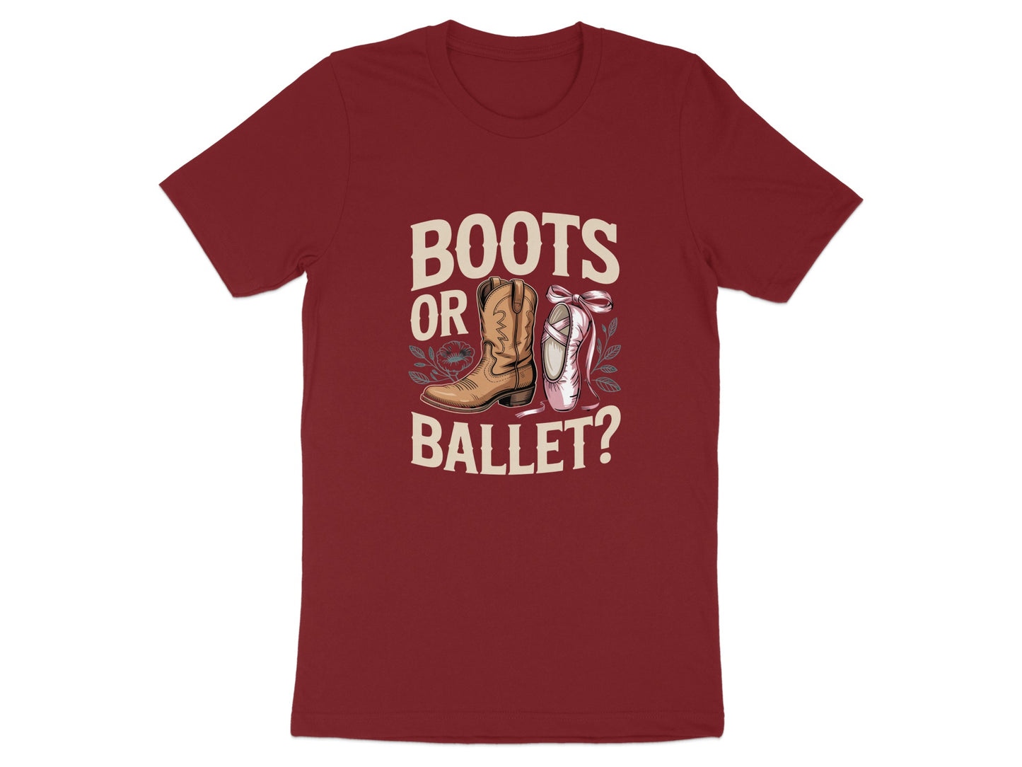 Boots or Ballet Graphic Printed T-Shirt product