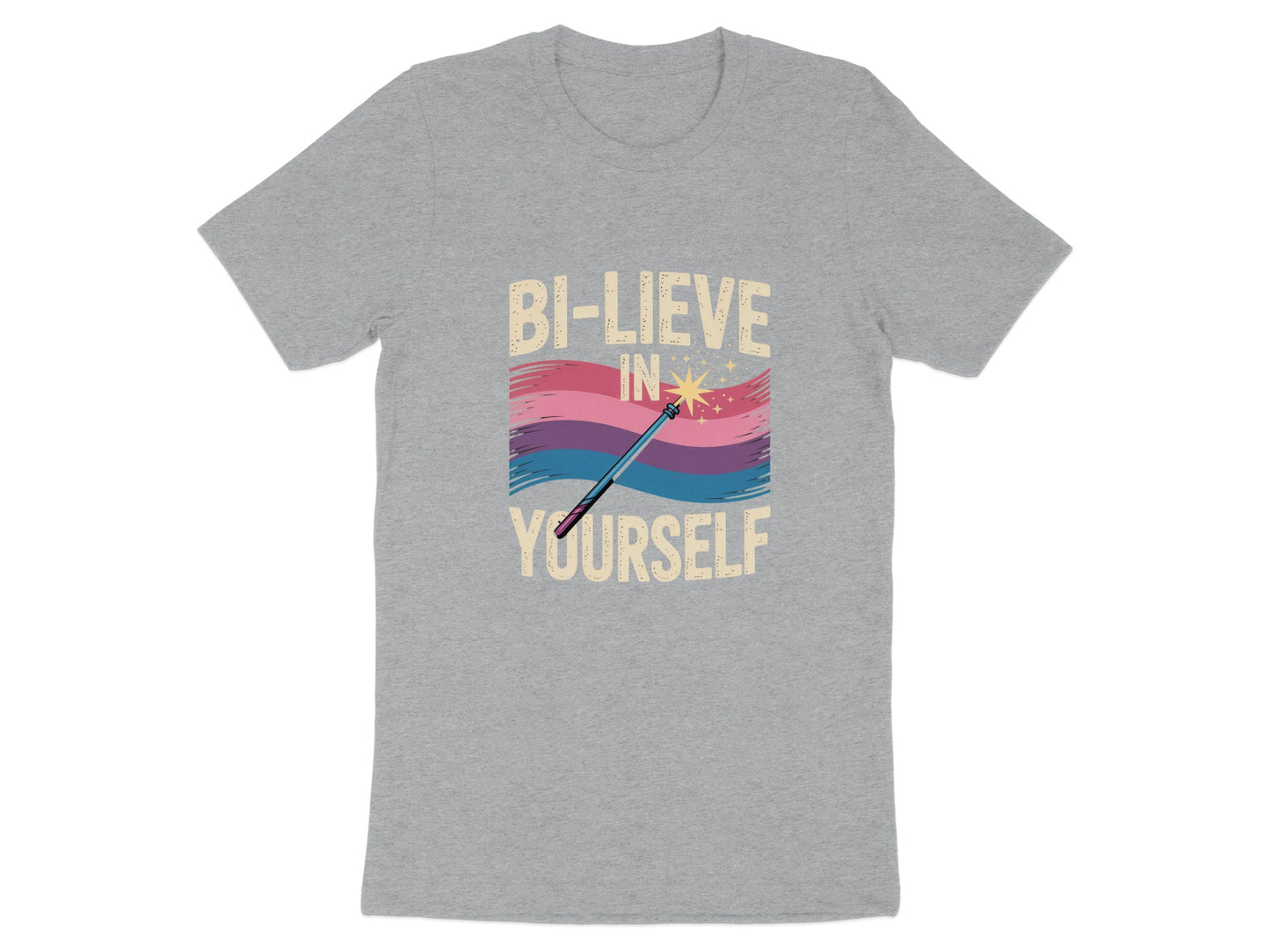 Bi-lieve in Yourself Wand Graphics T-Shirt product