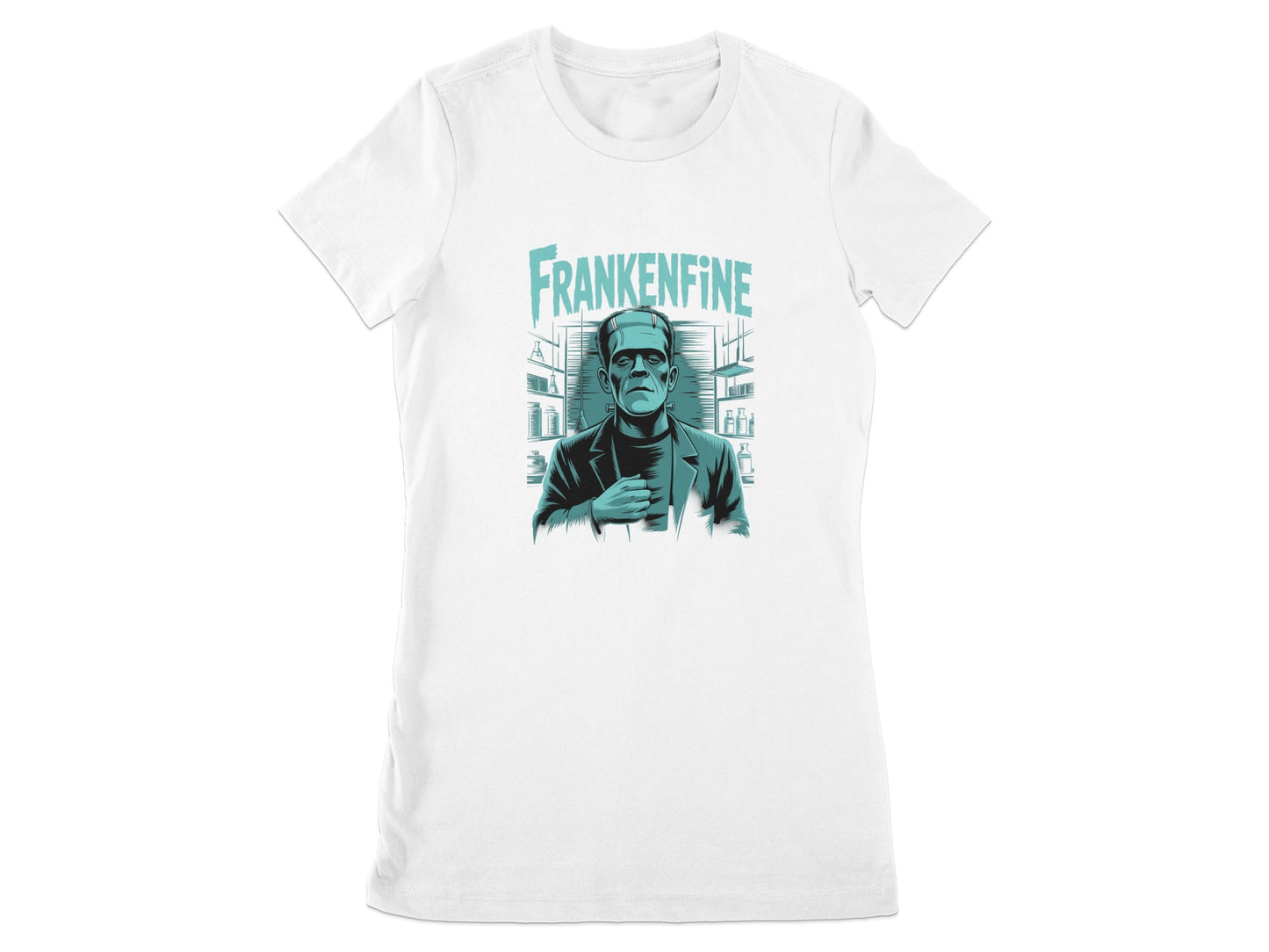 Frankenfine Monster Design Graphic T-Shirt product
