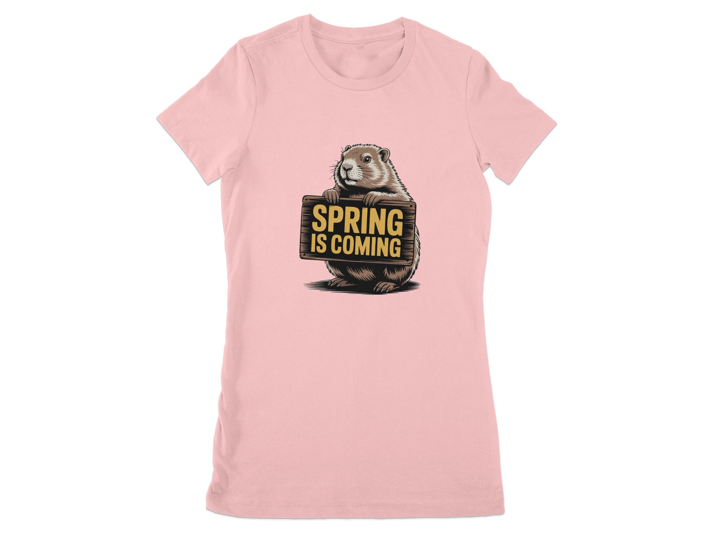 Spring is Coming Groundhog Graphic Tee product