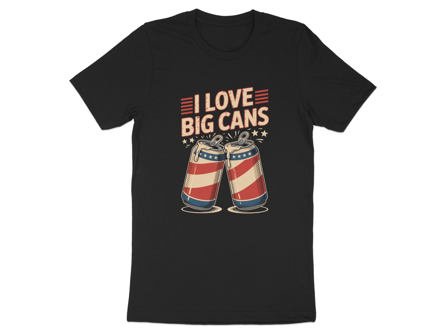 I Love Big Cans Patriotic Beer Enthusiast Shirt product