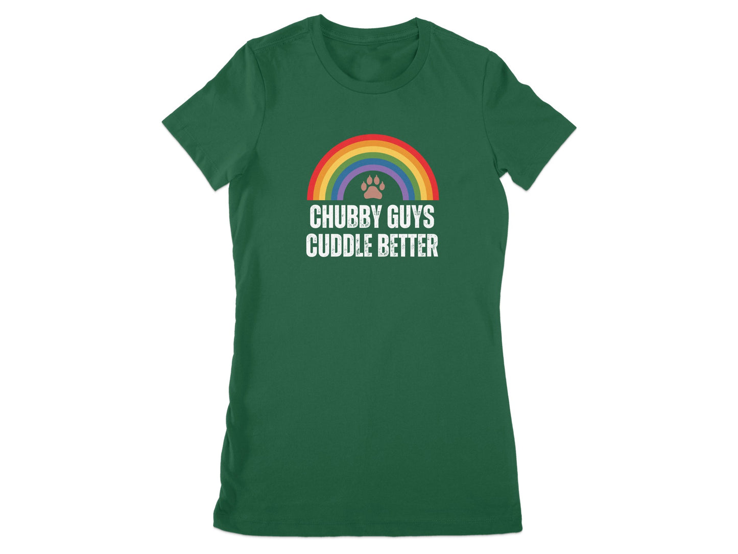 Chubby Guys Cuddle Better Rainbow Print T-Shirt product