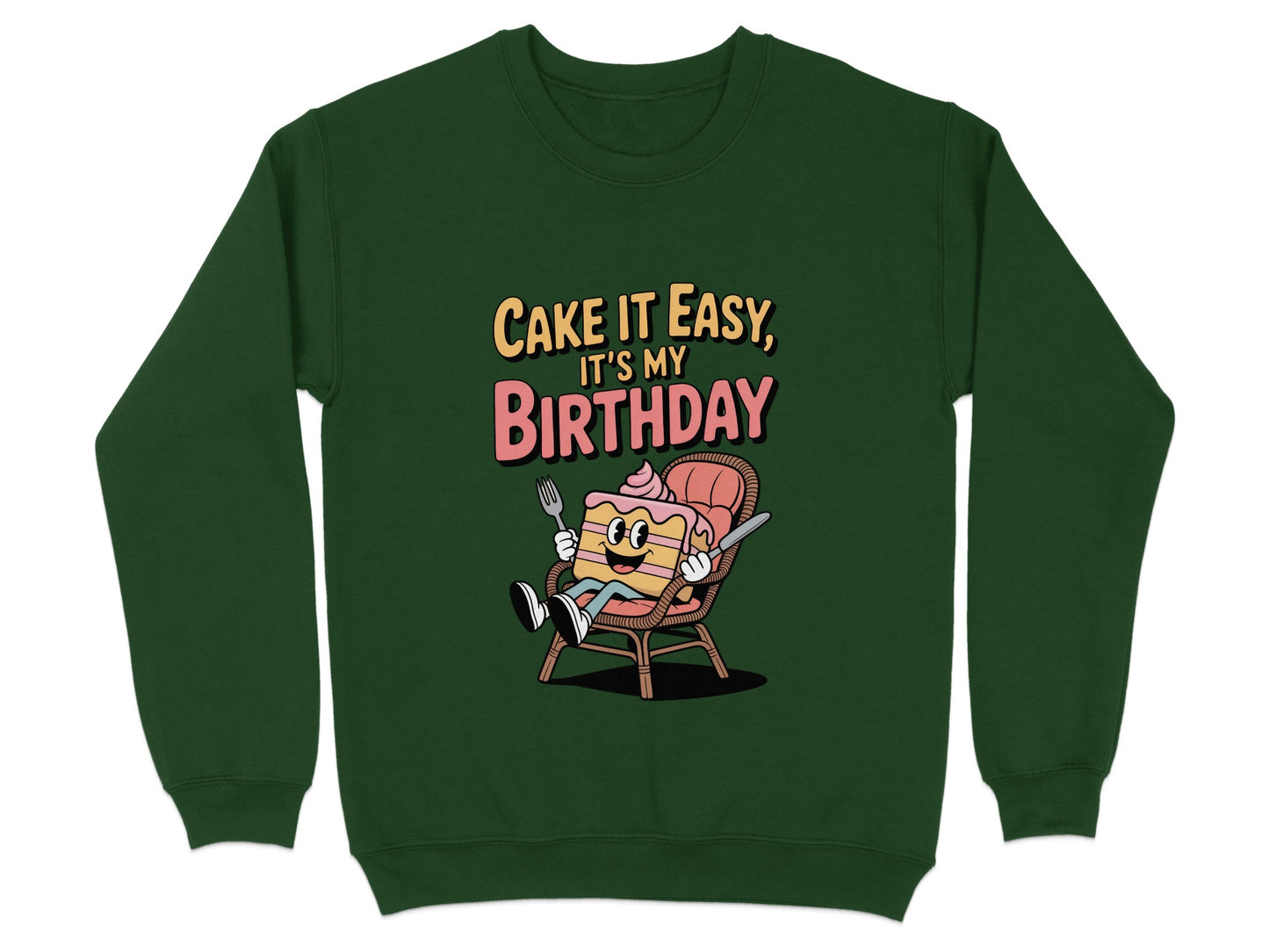 Cozy Cake It Easy It's My Birthday Sweatshirt product type