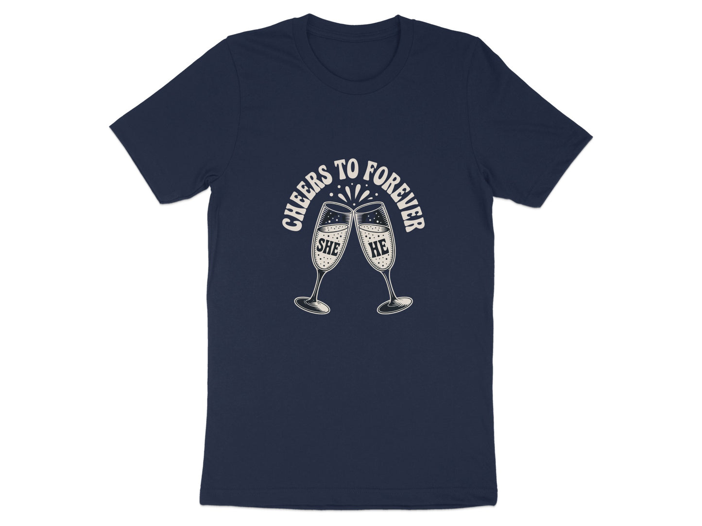 Cheers to Forever She and He HC Graphic T-Shirt product