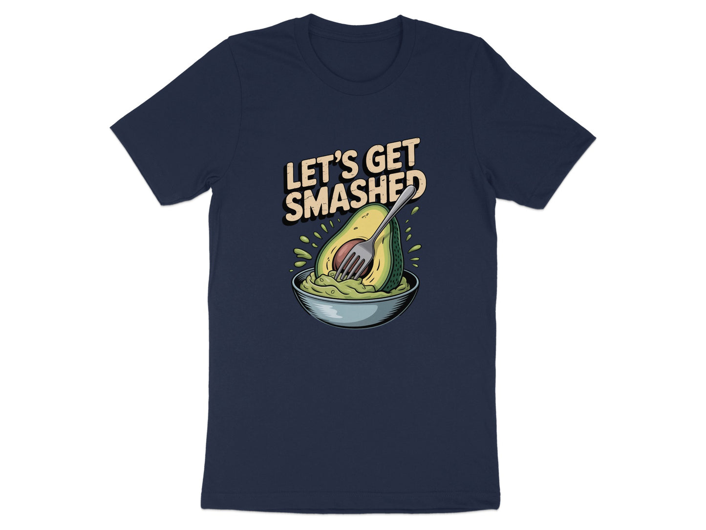 Let's Get Smashed Avocado Design T-Shirt product type