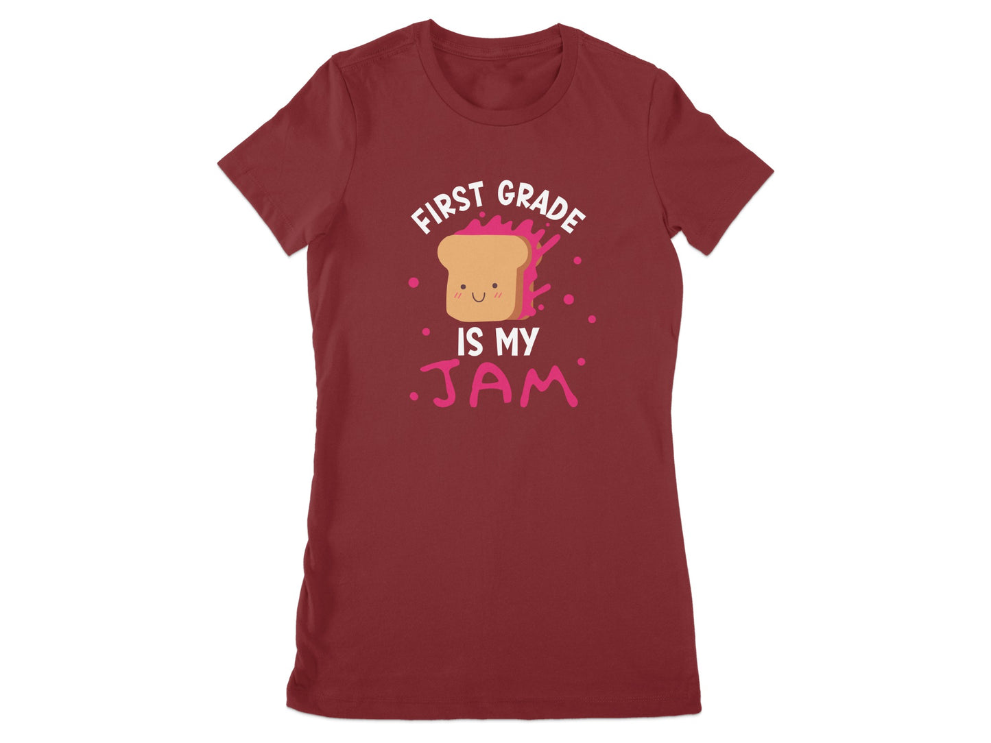 First Grade Is My Jam Cute Toast Graphic T-Shirt product