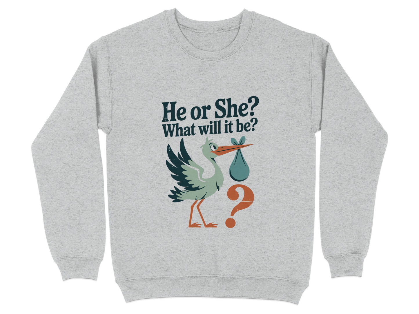 He or She What Will It Be Gender Reveal Sweatshirt product type