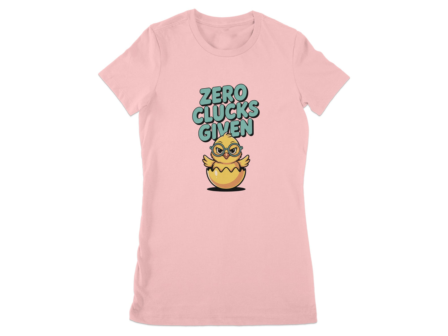 Zero Clucks Given Cartoon Chicken T-Shirt product