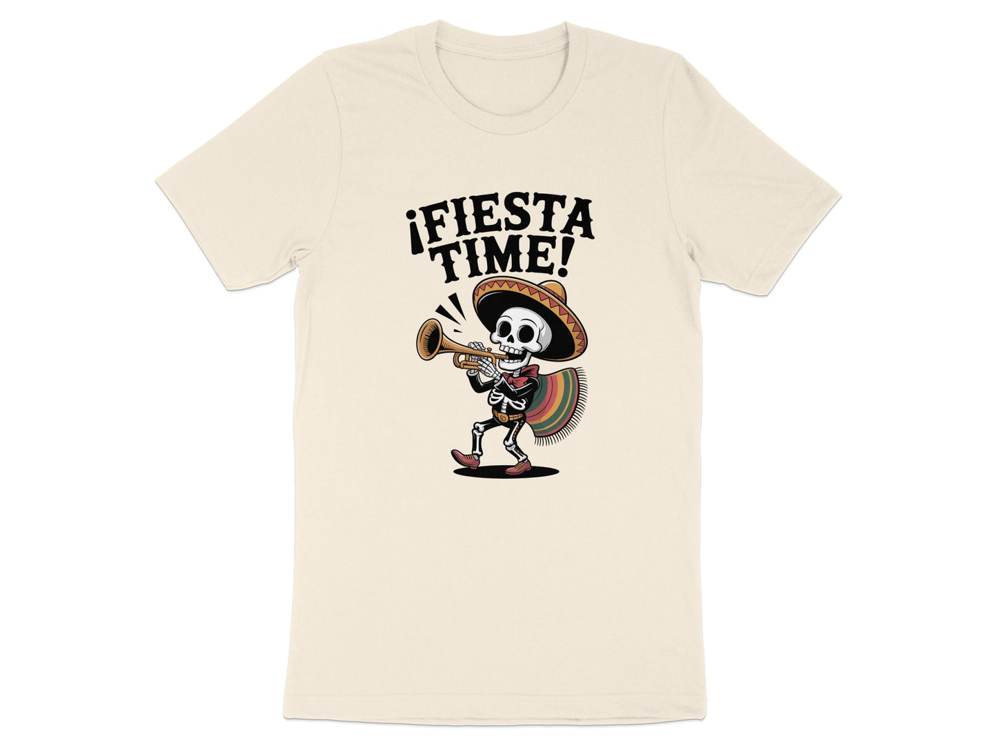 Fiesta Time Sombrero Skeleton Graphic T-shirt product