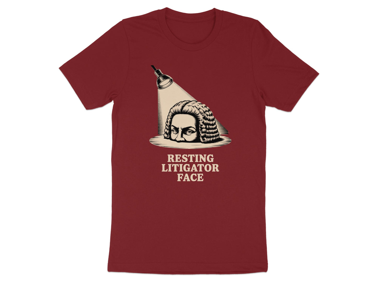 Resting Litigator Face Graphic Tee Shirt product type