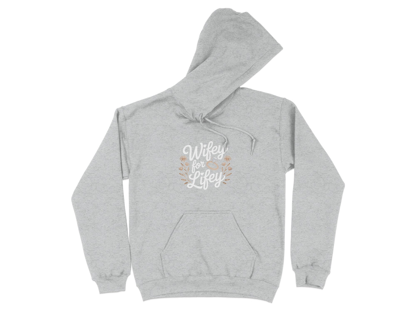 Wifey for Lifey Grey Hoodie Casual Clothing product