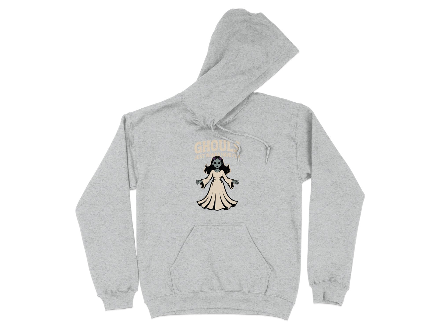 Ghoul Graphic White Dress Hoodie Sweatshirt product