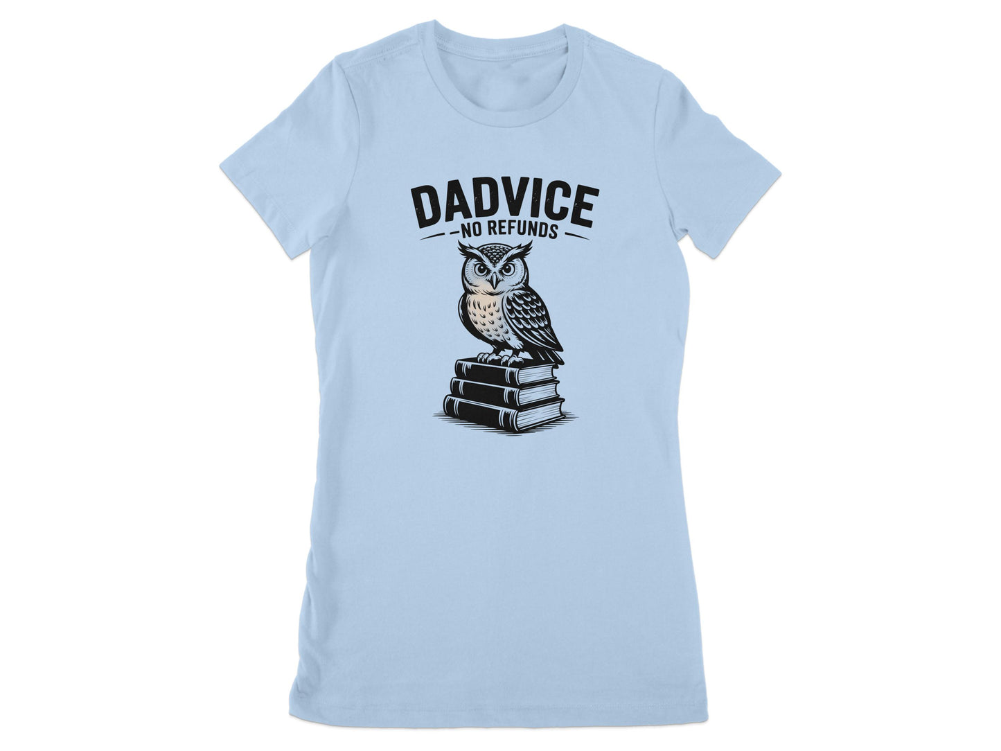 Dadvice No Refunds Owl Graphic Tee Shirt product type