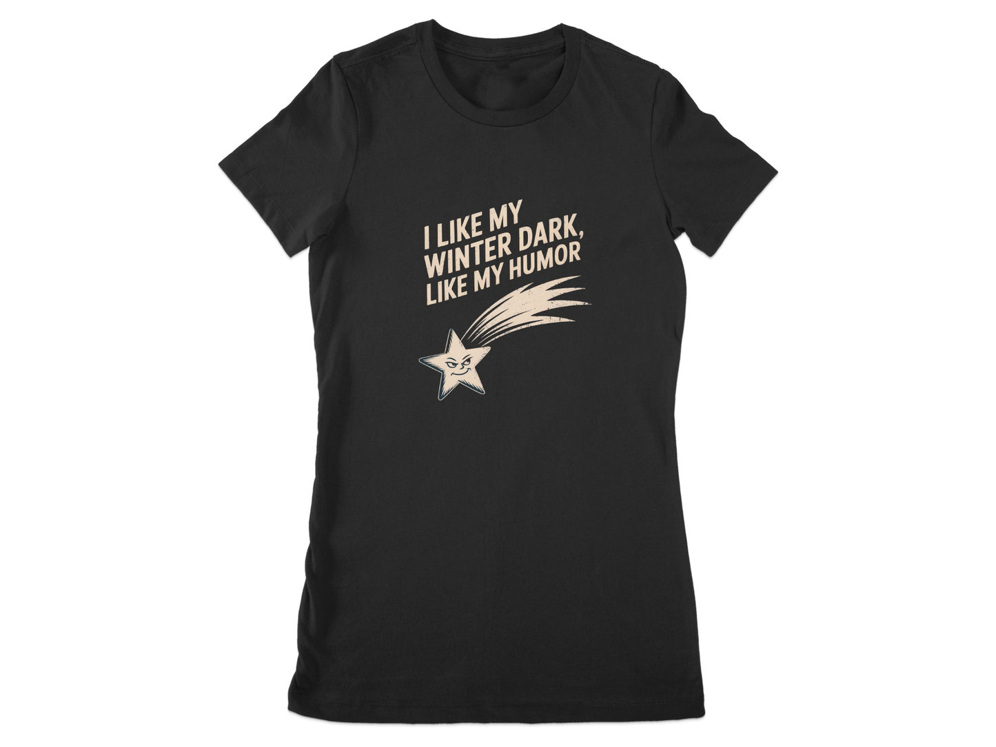 I Like My Winter Dark Like My Humor Funny T-Shirt product type