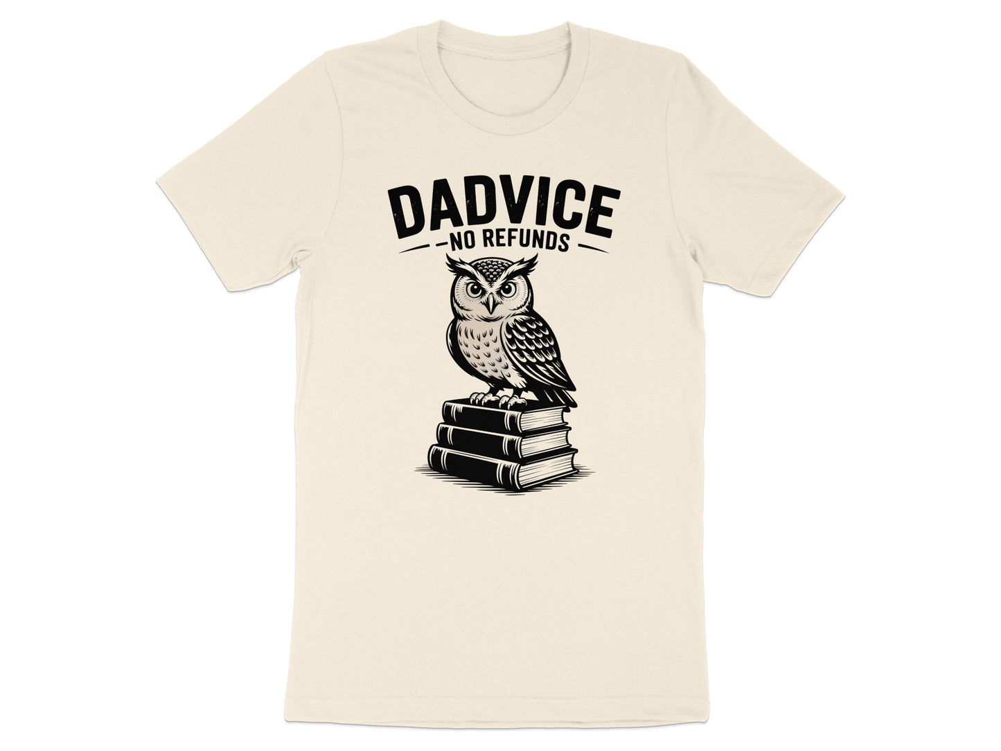 Dadvice No Refunds Owl Graphic Tee Shirt product