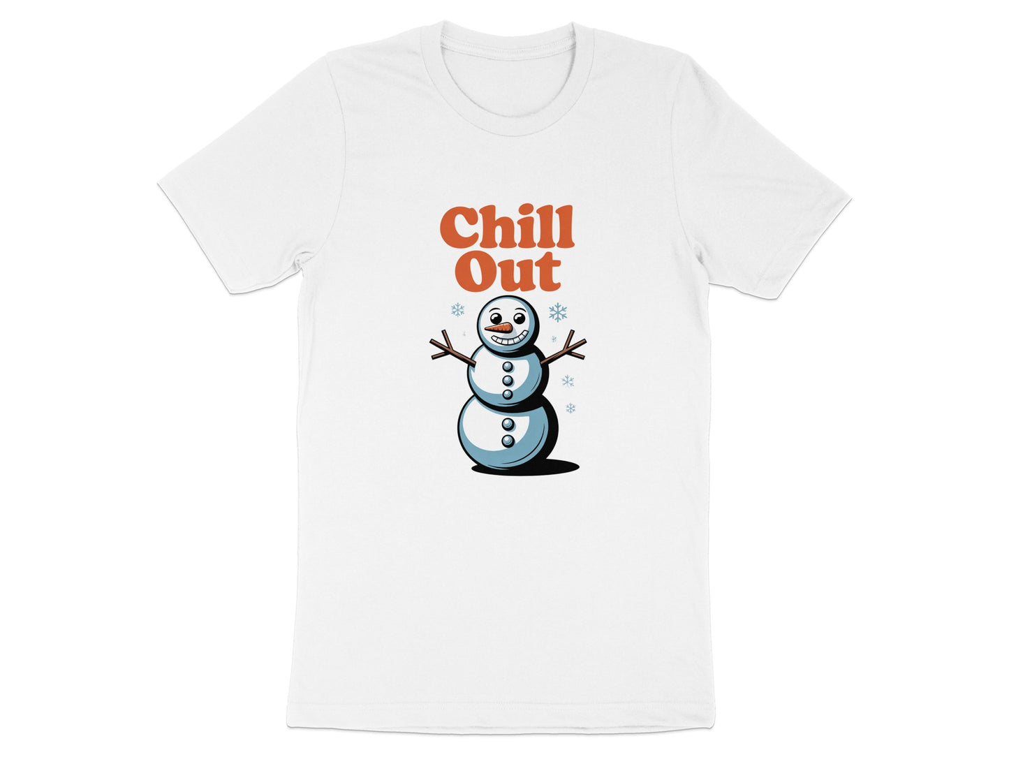 Chill Out Snowman Graphic Tee Funny T-shirt product