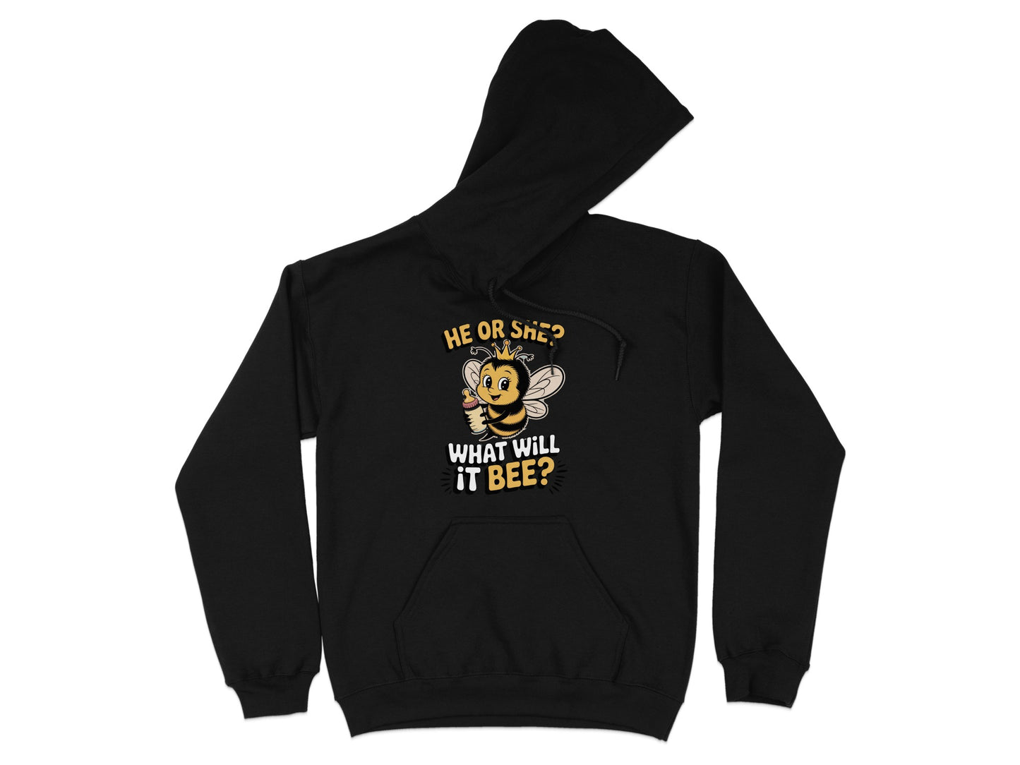 He or She What Will It Bee Black Hoodie product