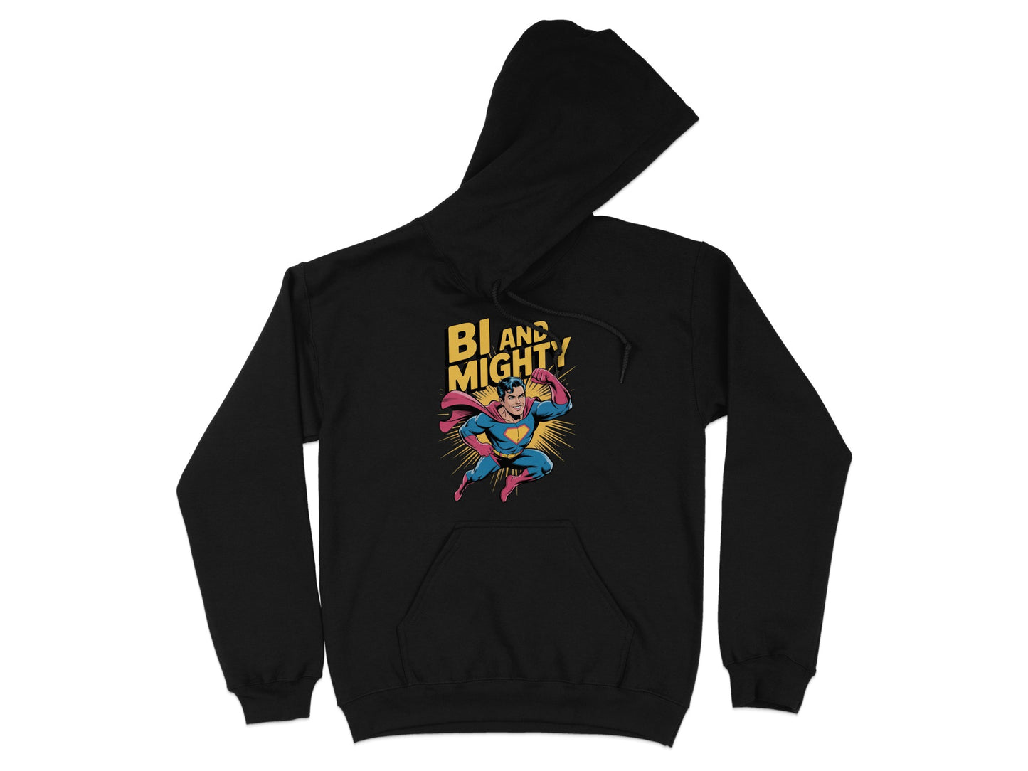Superhero Bi And Mighty Graphic Hoodie product
