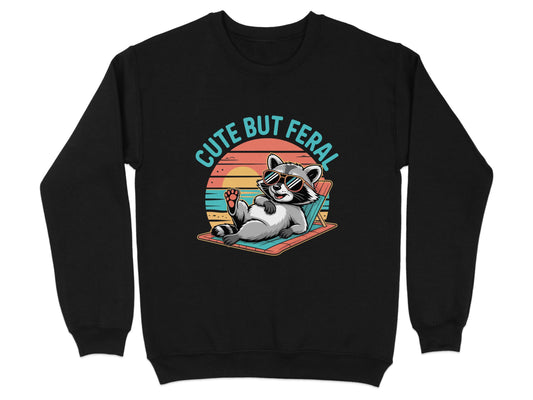 Cute But Feral Raccoon Sunglasses Graphic product type