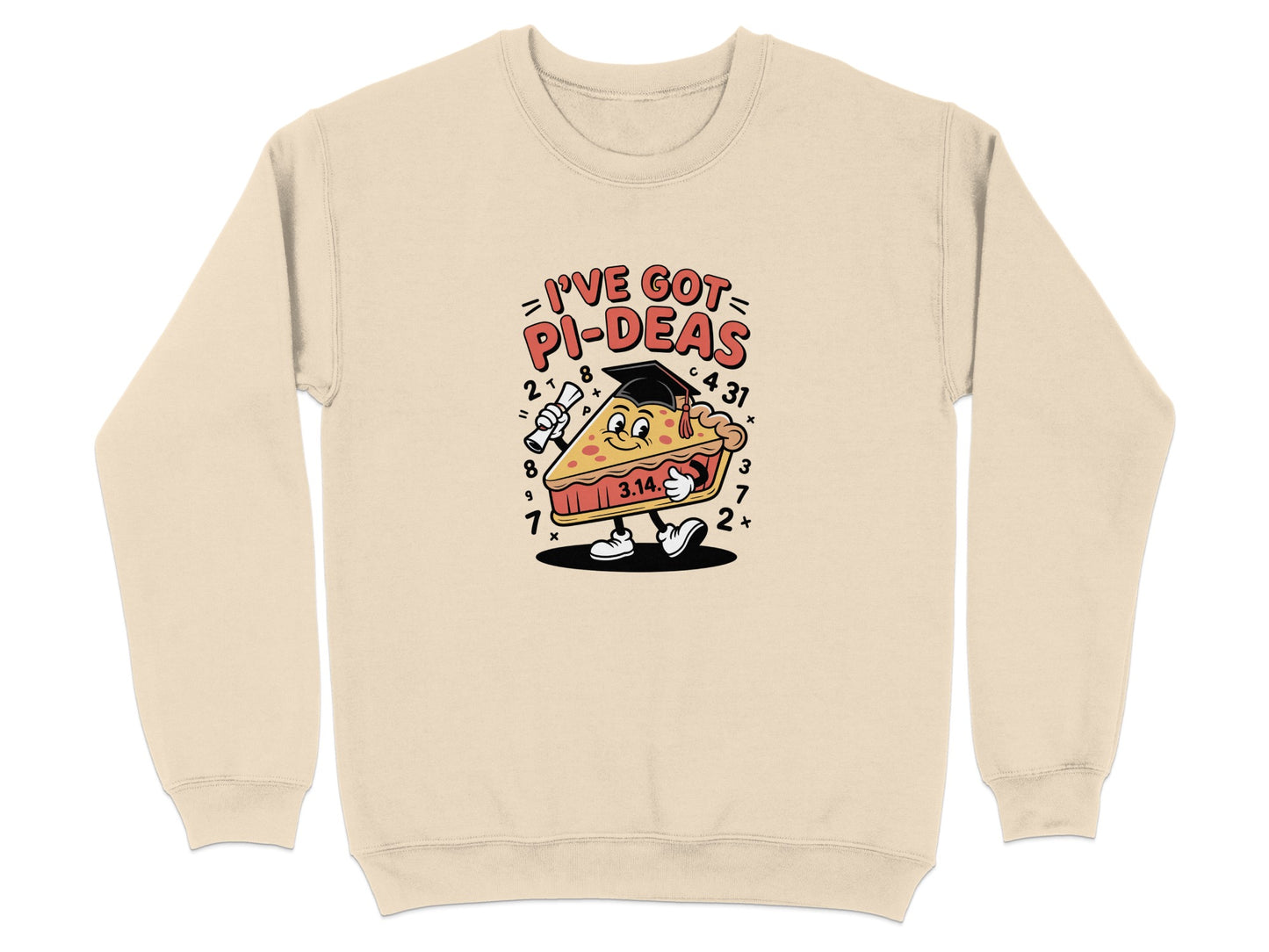 Funny Pi Day Graphic Sweatshirt Novelty Clothing product