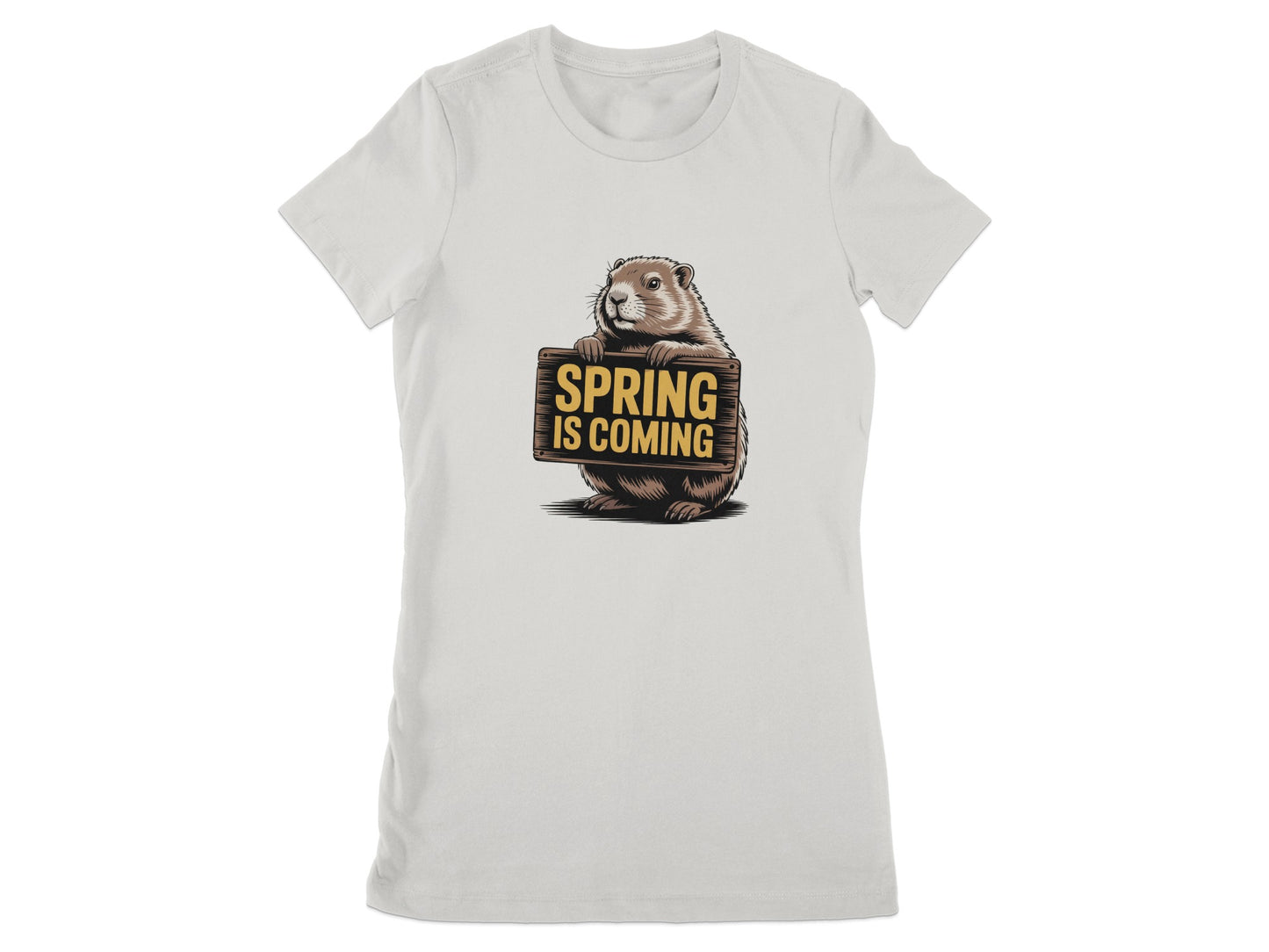 Spring Is Coming Groundhog Women's T-Shirt product