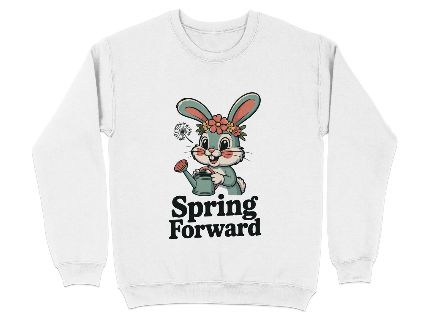 Cute Spring Forward Bunny Graphic Sweatshirt product type