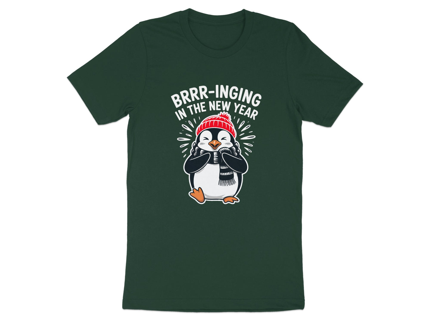 BRRR-inging In The New Year Penguin Graphic T-shirt product type