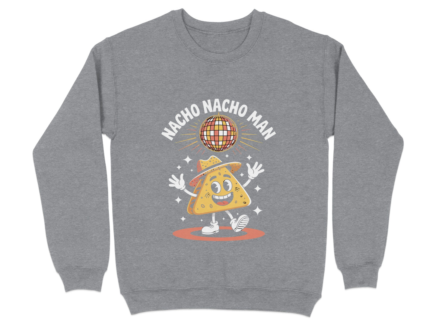 Nacho Nacho Man Cute Cartoon Design Gray Sweatshirt product