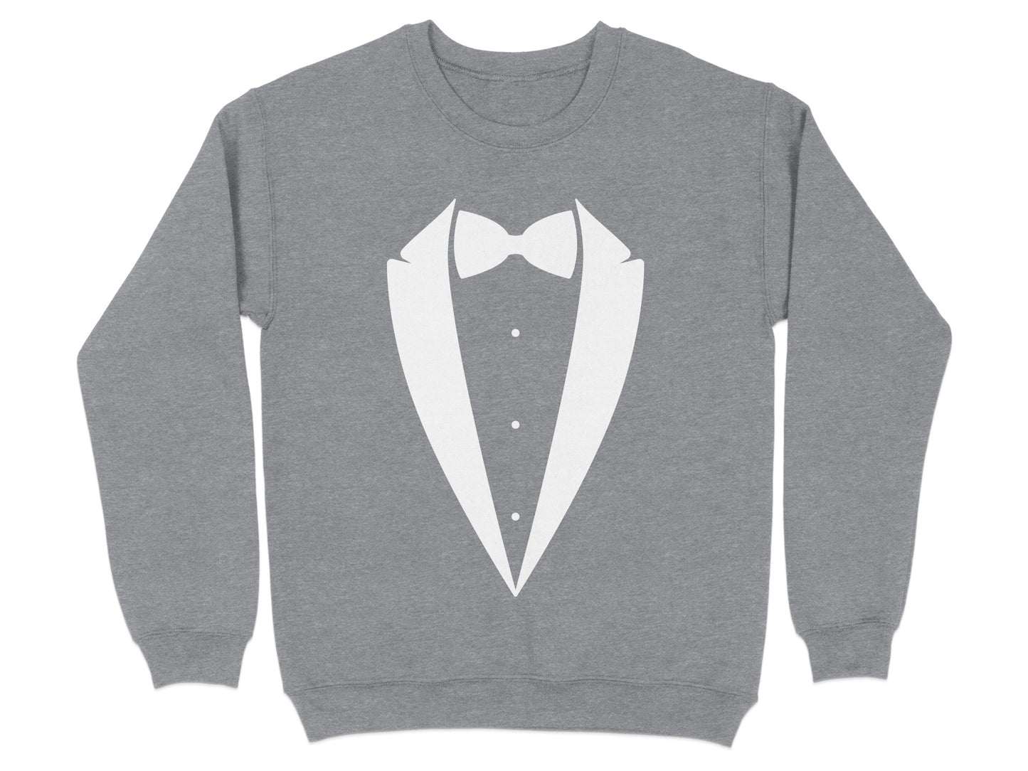 Elegant Mock Tuxedo Graphic Pullover Sweatshirt Product
