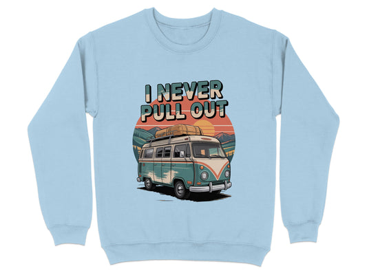 I Never Pull Out Retro Van Graphic Sweatshirt product