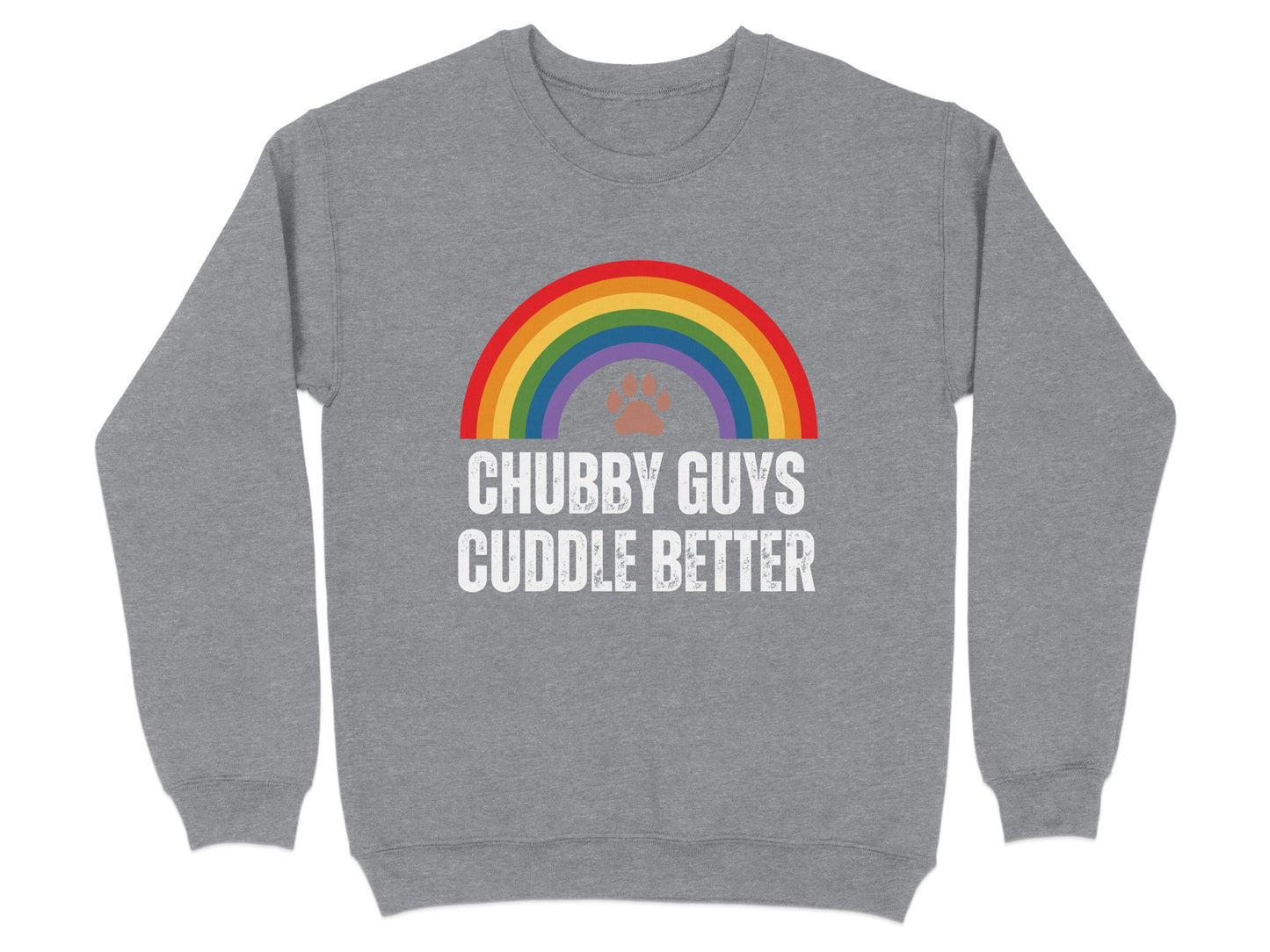 Chubby Guys Cuddle Better Rainbow Print Shirt product