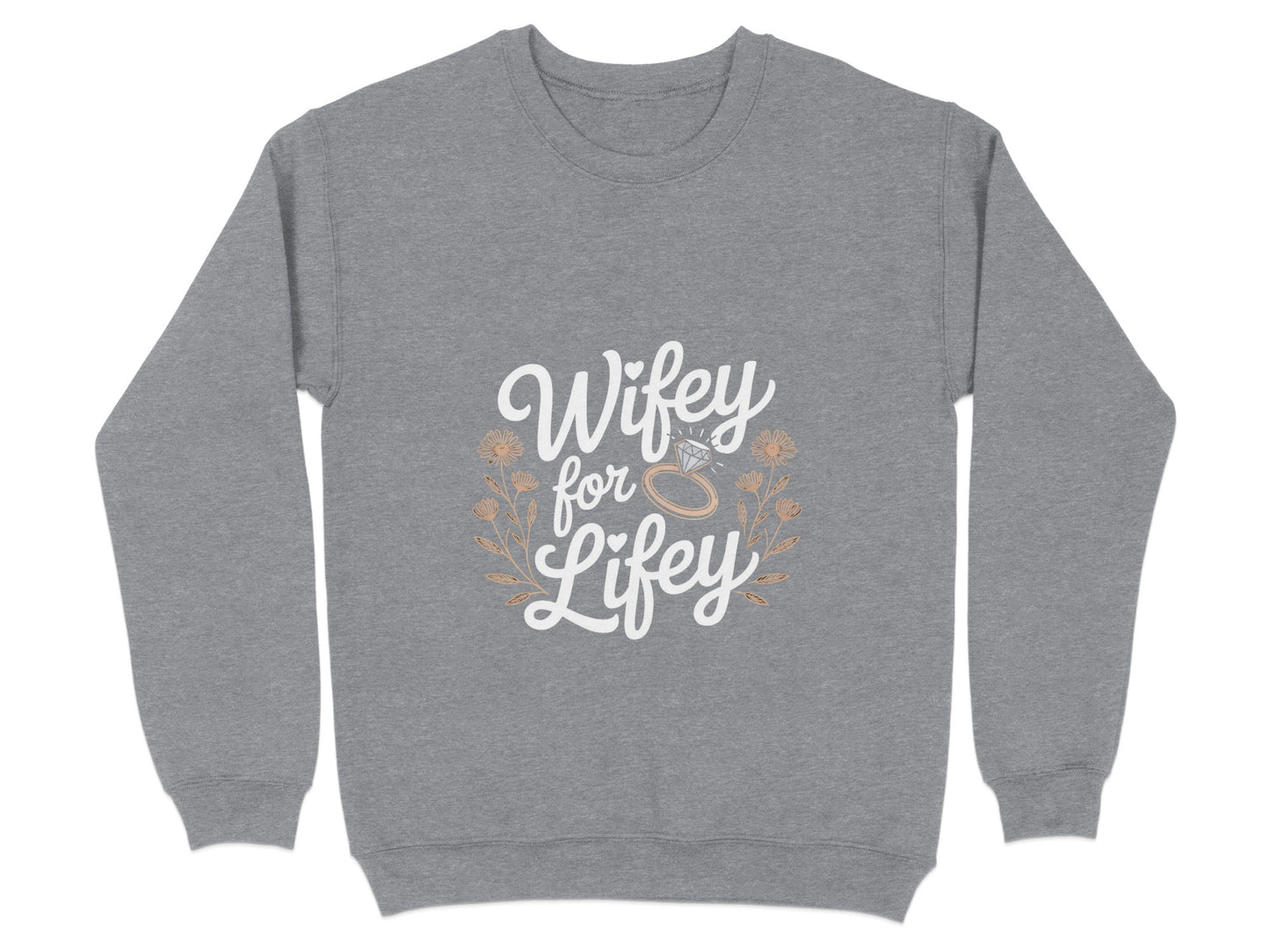 Wifey For Lifey Floral Graphic Sweatshirt product type