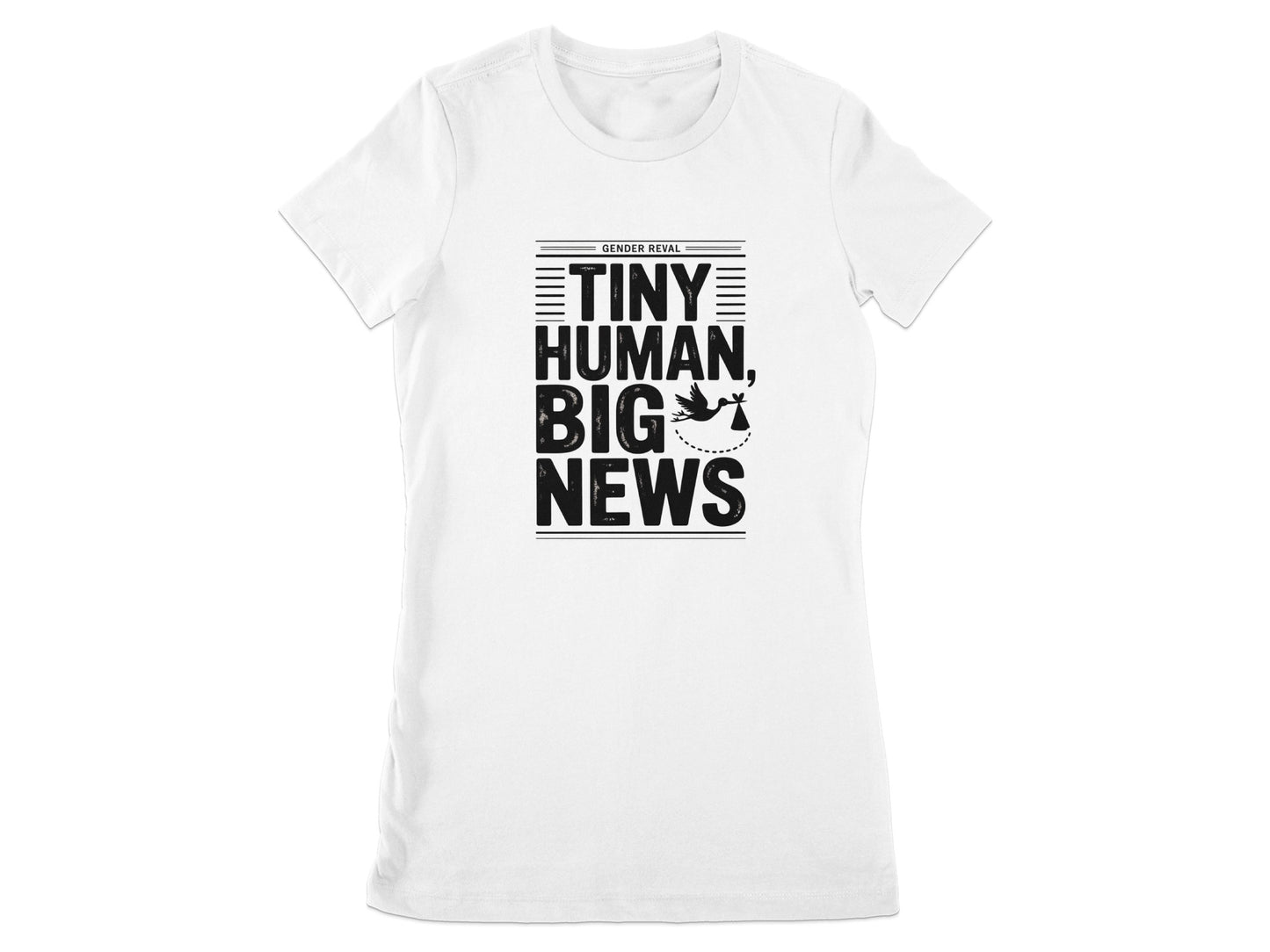 Tiny Human Big News Graphic Print T-Shirt product