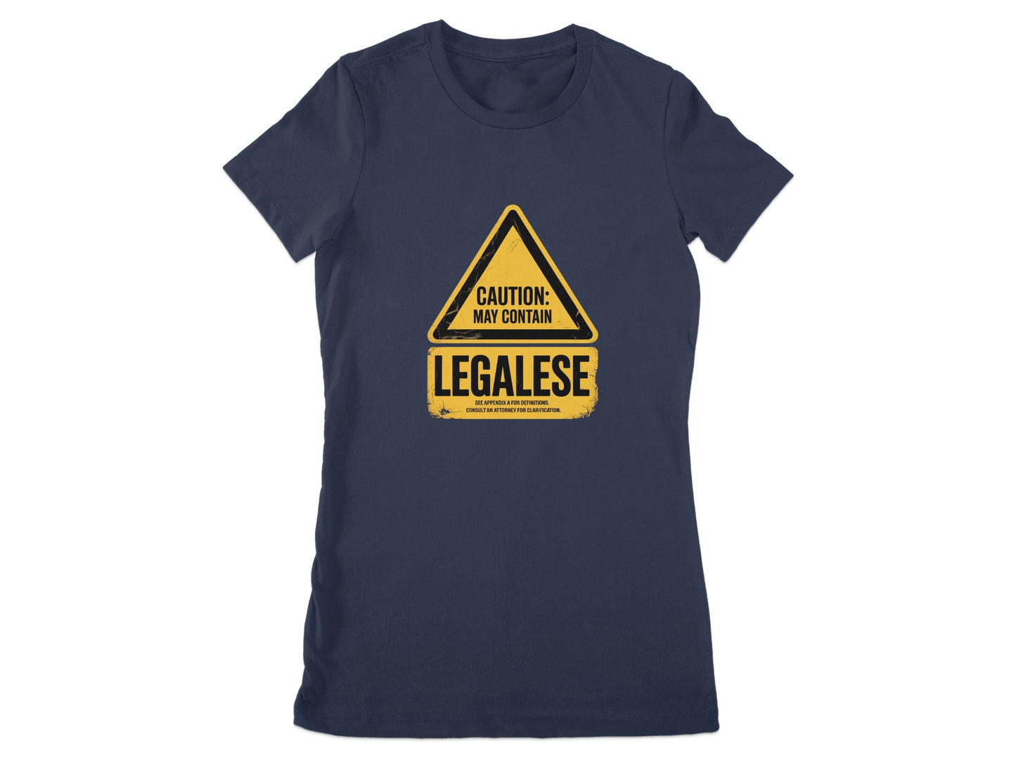 Caution May Contain Legalese Graphic T-shirt Product