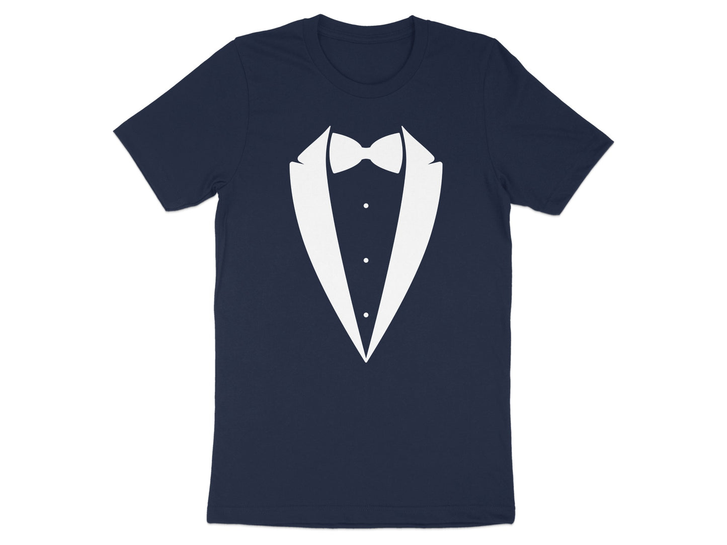Bow Tie and Tuxedo Design Graphic on T-Shirt product type