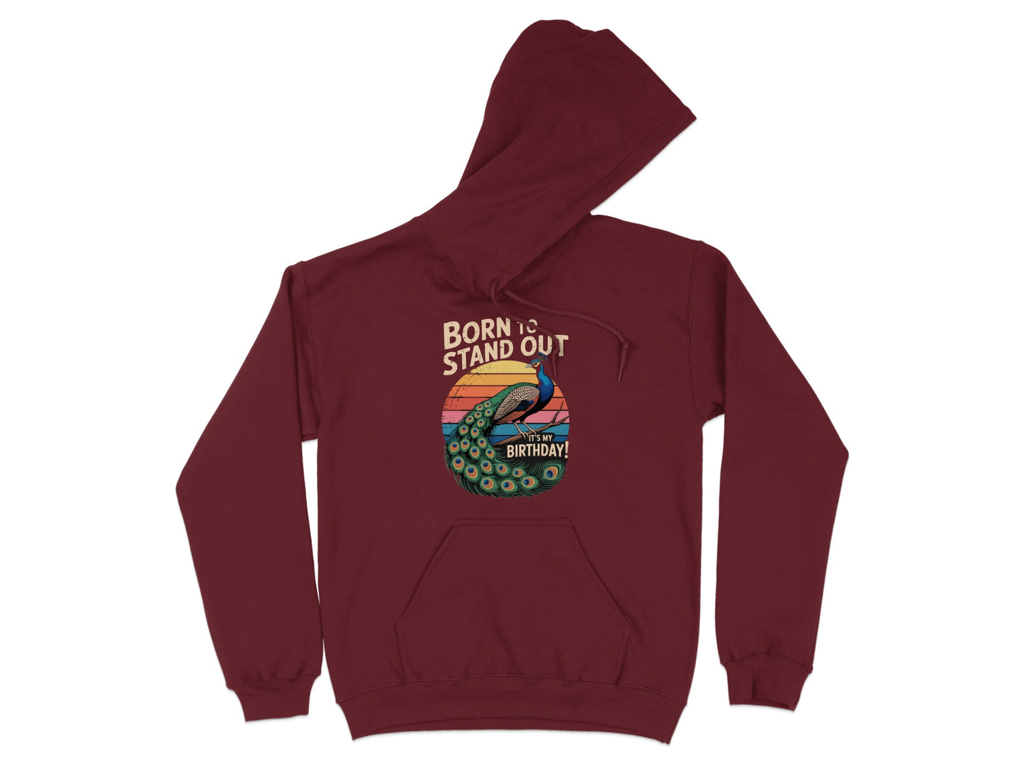Born to Stand Out Peacock Birthday Hoodie product